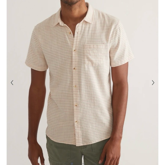 NWT Men's Marine Layer Striped Shirt - Picture 1 of 6